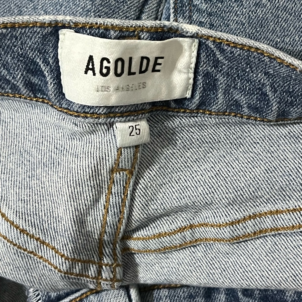 Agolde Riley High Rise Crop Jean Size 25 - Picture 7 of 10